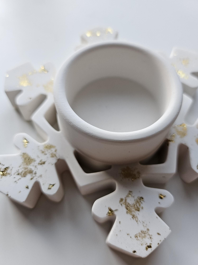 Bougeoir flocon de neige (modèle 3)