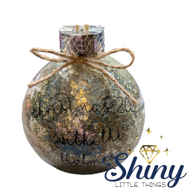 Personalised Glass Bauble Ornament 