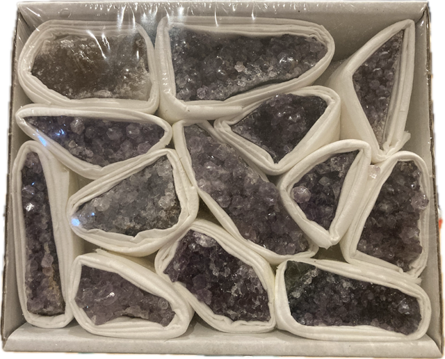 Amethyst Quartz Crystal set. 