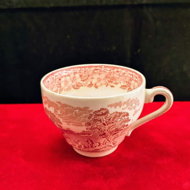 Enoch Wedgwood | Kop (diameter 9,0 cm | hoogte 6,5 cm) met 'Woodland' motief  in Roze kleur | Vintage