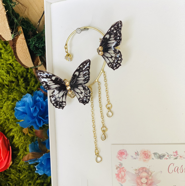 Papillon noir tour d’oreille 