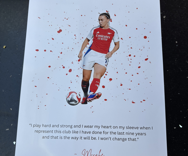 Katie McCabe Arsenal A4 Poster