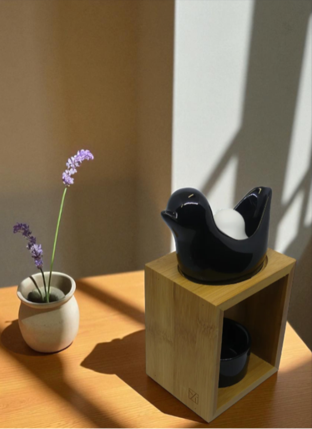 Brûleur fondant "Birdy" noir