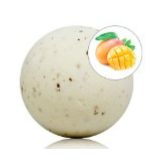 Bomba de Baño Espumosa Mango con Petalos Aromas
