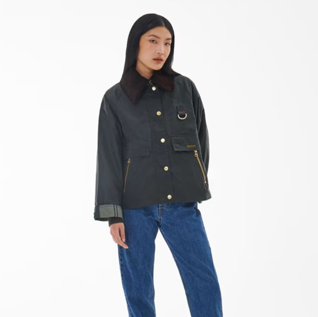 Barbour Catton Wax Jacket Sage Ancient 