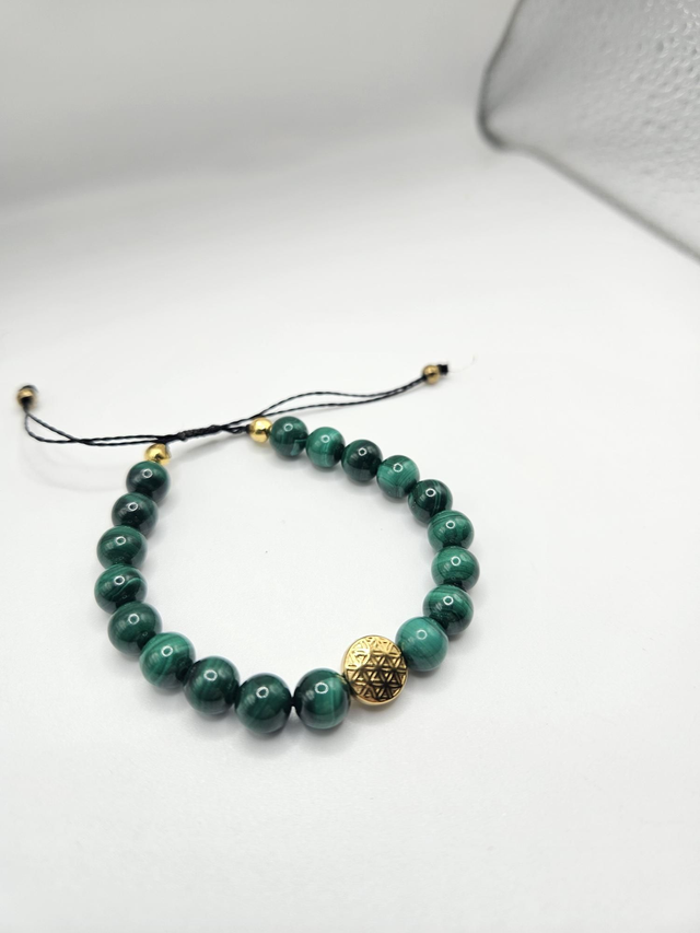 Bracelet femme malachite