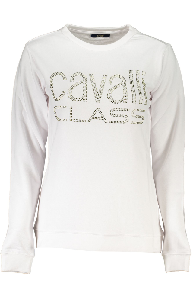 CAVALLI CLASS FELPA SENZA ZIP DONNA BIANCO