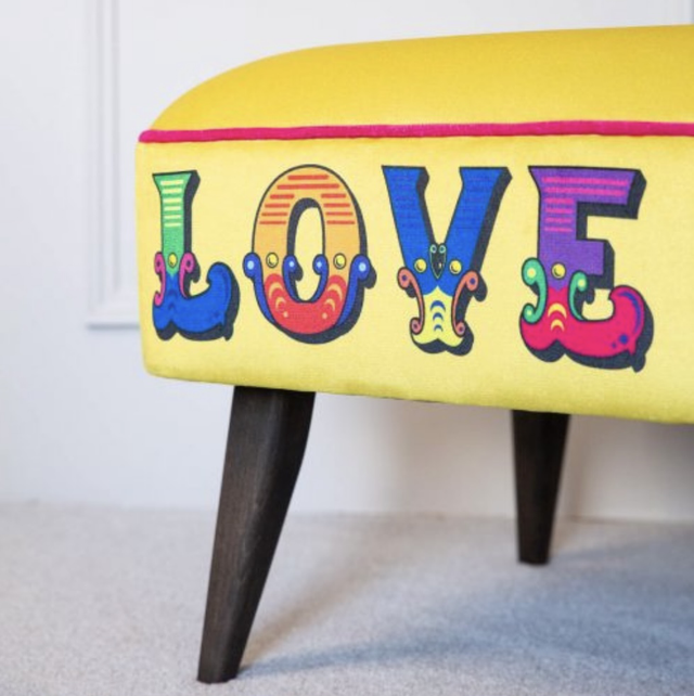 All you need is love footstool 