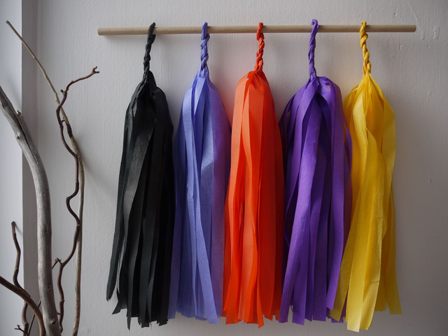 Samhain tassel wall hanging
