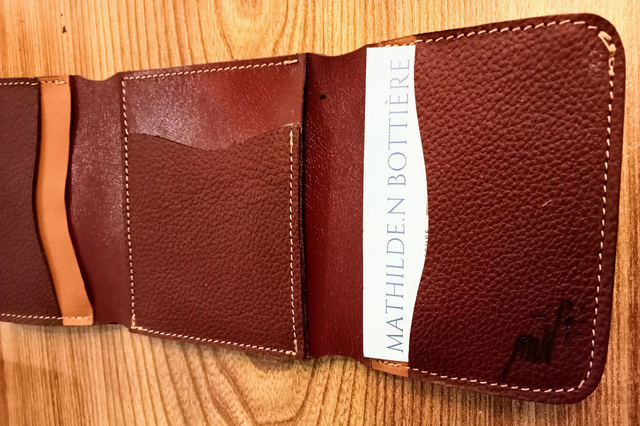 Portefeuille - Couleur lie de vin