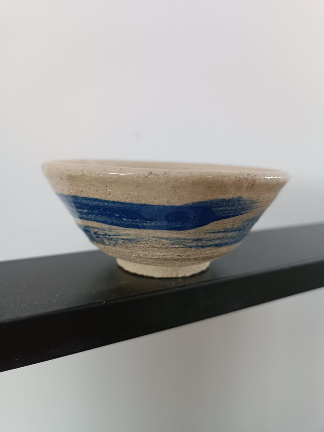 Bol évasé effet pinceau naturel