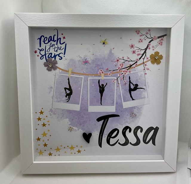 Personalised gymnastics frame.Name frame. 
