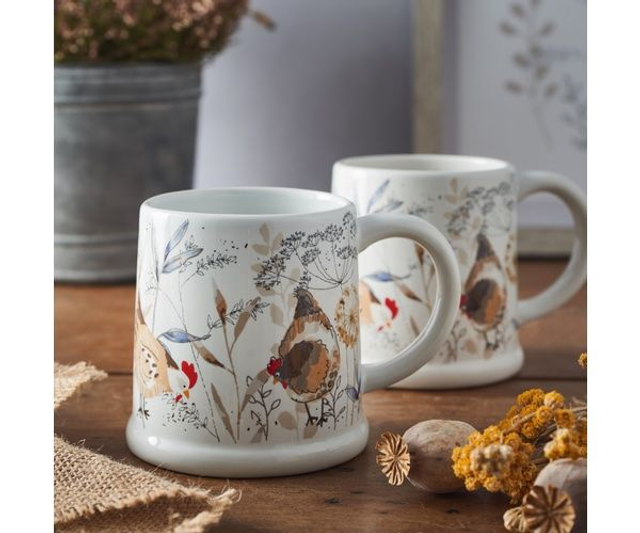 Country Hens Footed Mug 385ml