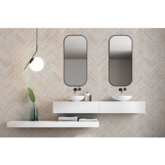 Wandpaneele wasserfest Greige Babylon 123x280 Taupe