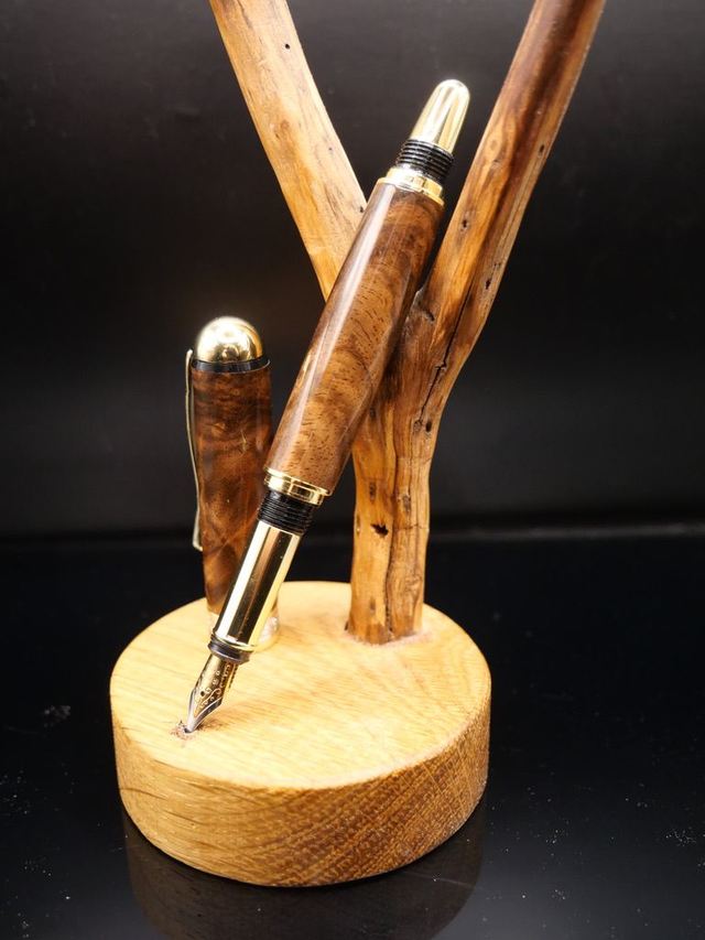 Stylo Gentleman plume Noyer du Maroc