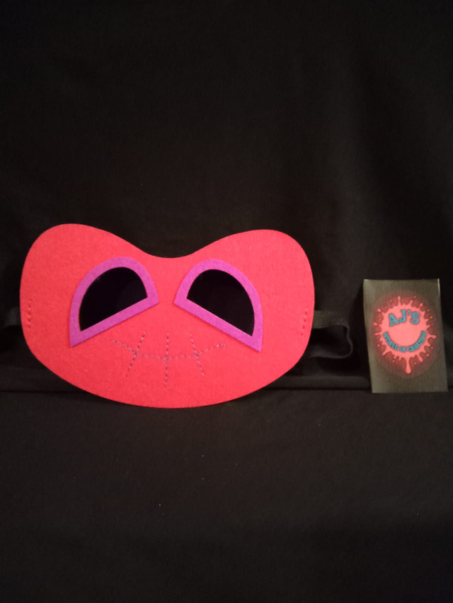 Red &amp; Pink Custom Made Eye Mask (3)
