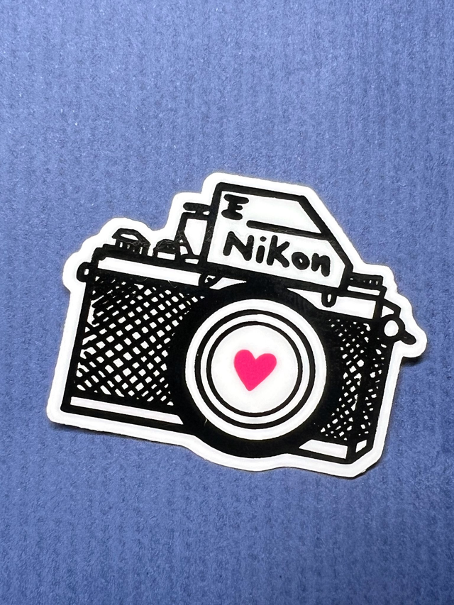 Nikon F Camera Vinyl Sticker