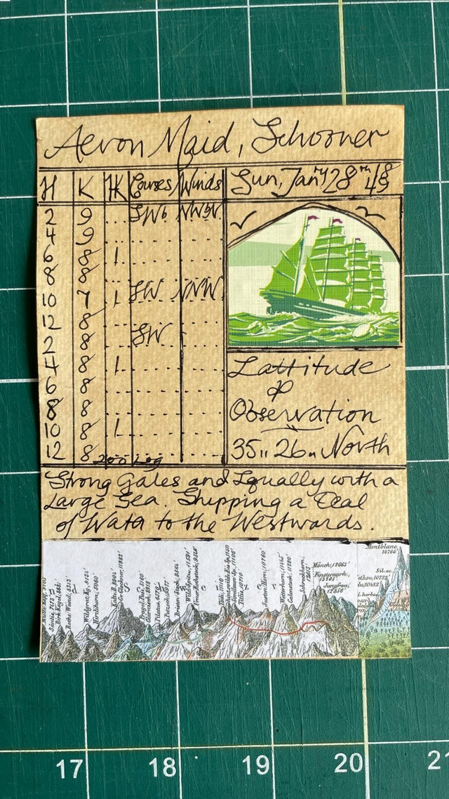 Miniature Captain’s Log & Sea Shanty Books for Capten Broga