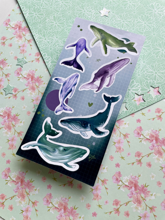 Whale Sticker Sheet