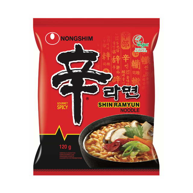 Nongshim Shin Ramyun Noodle Instant Noodles Gourmet Spicy 120g