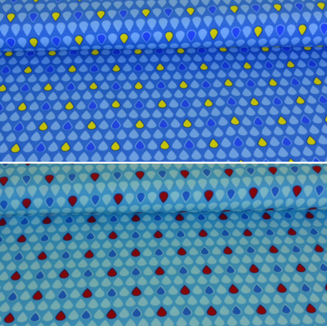  Jersey Stoff 0,5m Tropfen 