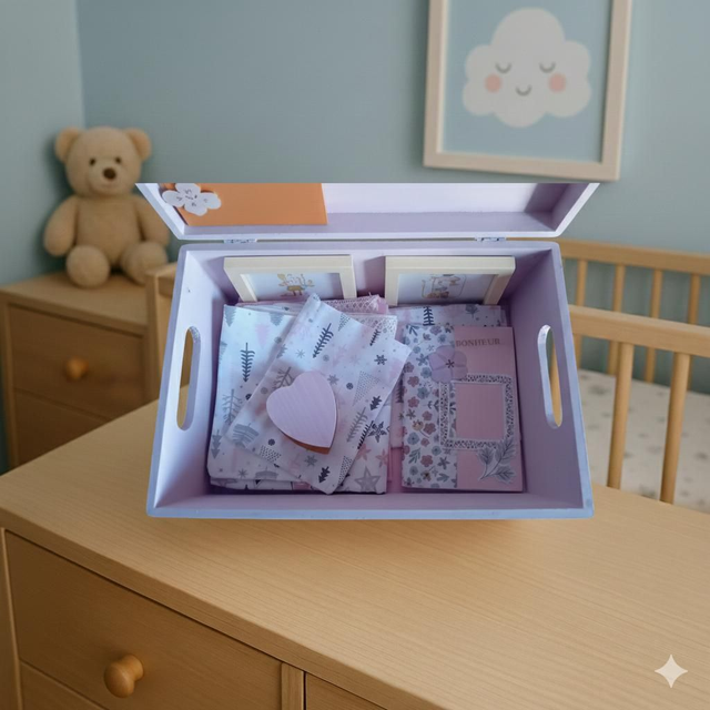 Box Souvenir Luxe Complète : L'Écrin des Premiers Trésors