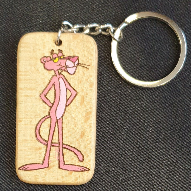 Porte-clef panthère rose