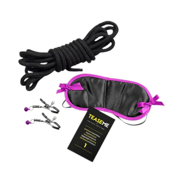 Juego Erótico TeaseMe con Accesorios de Bondage