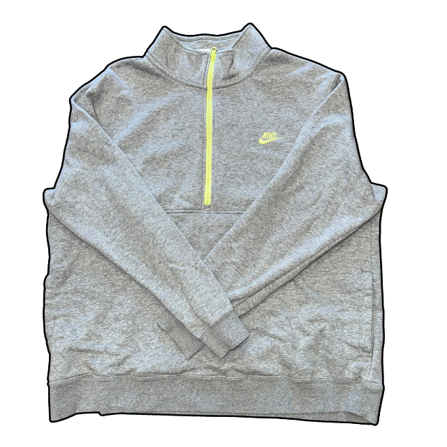 Nike Club Zip-Up Grey/Green - XXL