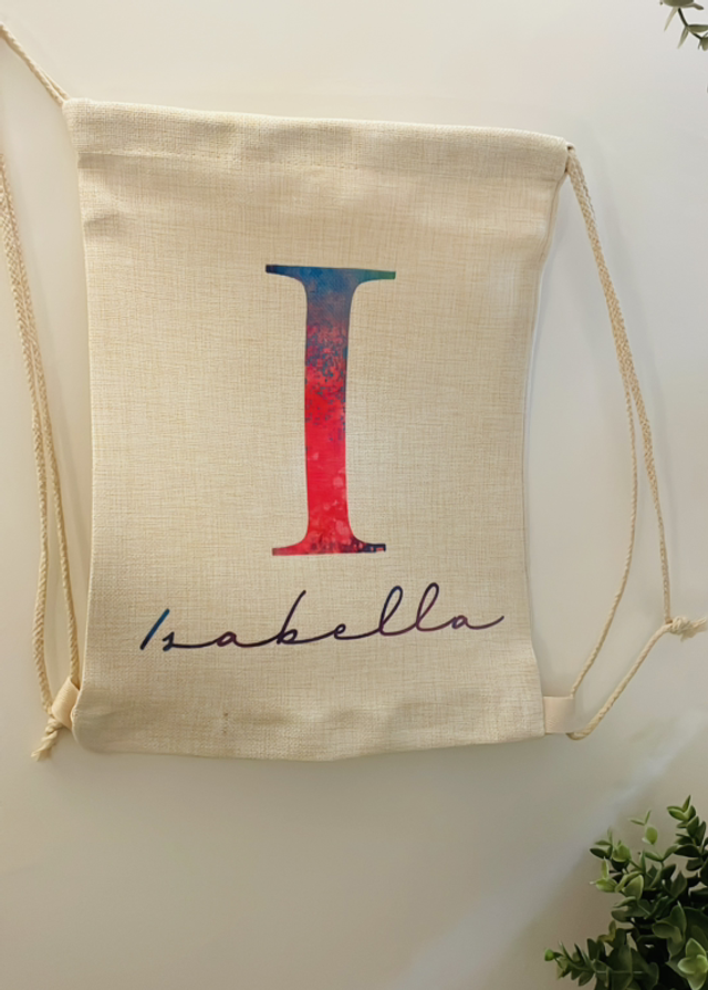 Backpack - drawstring (personalised) 38x30cm