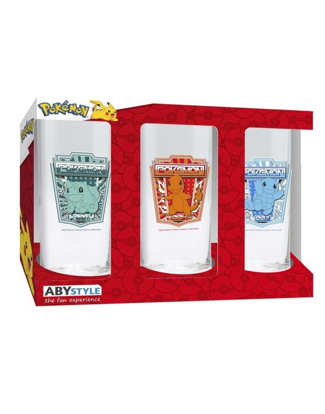 Pokemon: Set of 3 Glasses