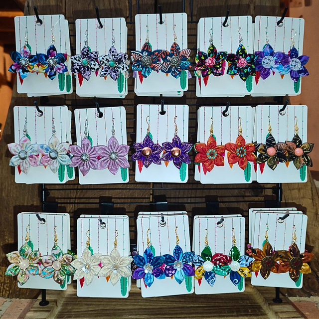 Boucles d'oreilles Fleurs