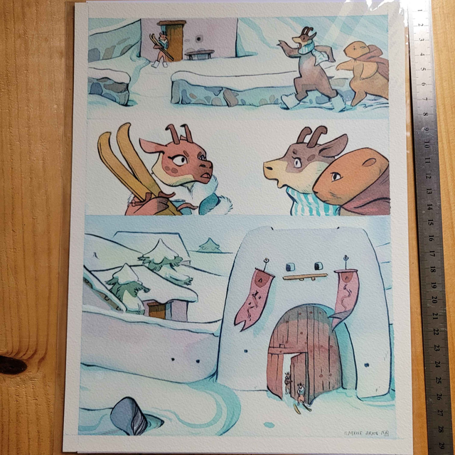 Aquarelle Originale - La tempête page 7