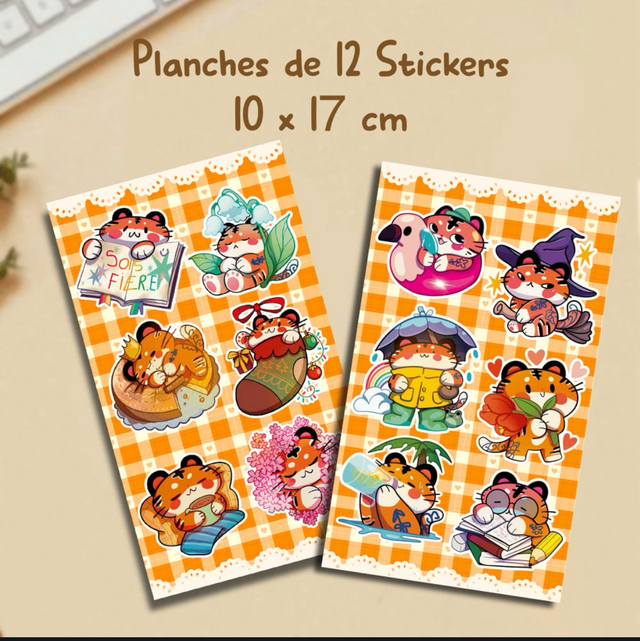 Planche de Sticker - 12 Zigor