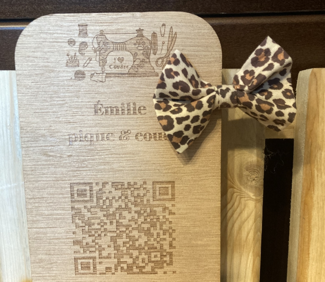 Barrette noeud léopard 