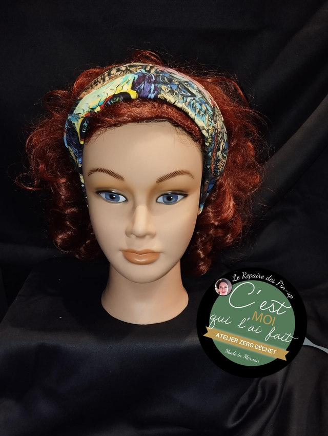 Bandeau Cheveux Modèle Skull multicolore 