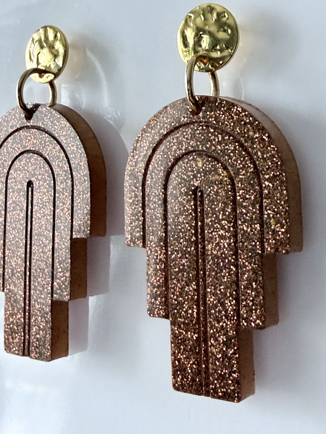 MIAMI marron à paillettes