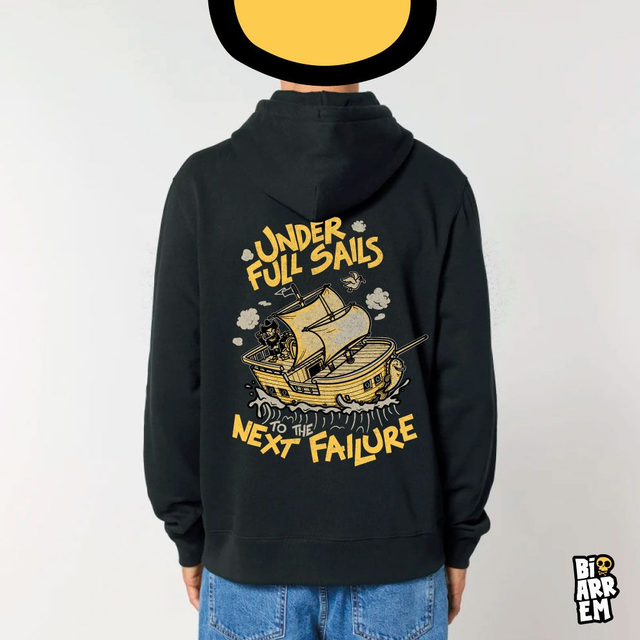 UNDER FULL SAILS - FELPA CON CAPPUCCIO
