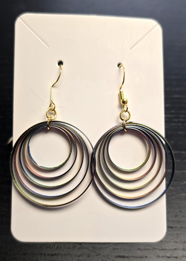 Boucles d'oreilles aux cinq spirales