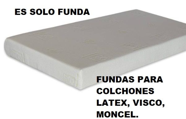 FUNDA COLCHONES DE LATEX Y VISCOLASTICOS DESENFUNDABLE