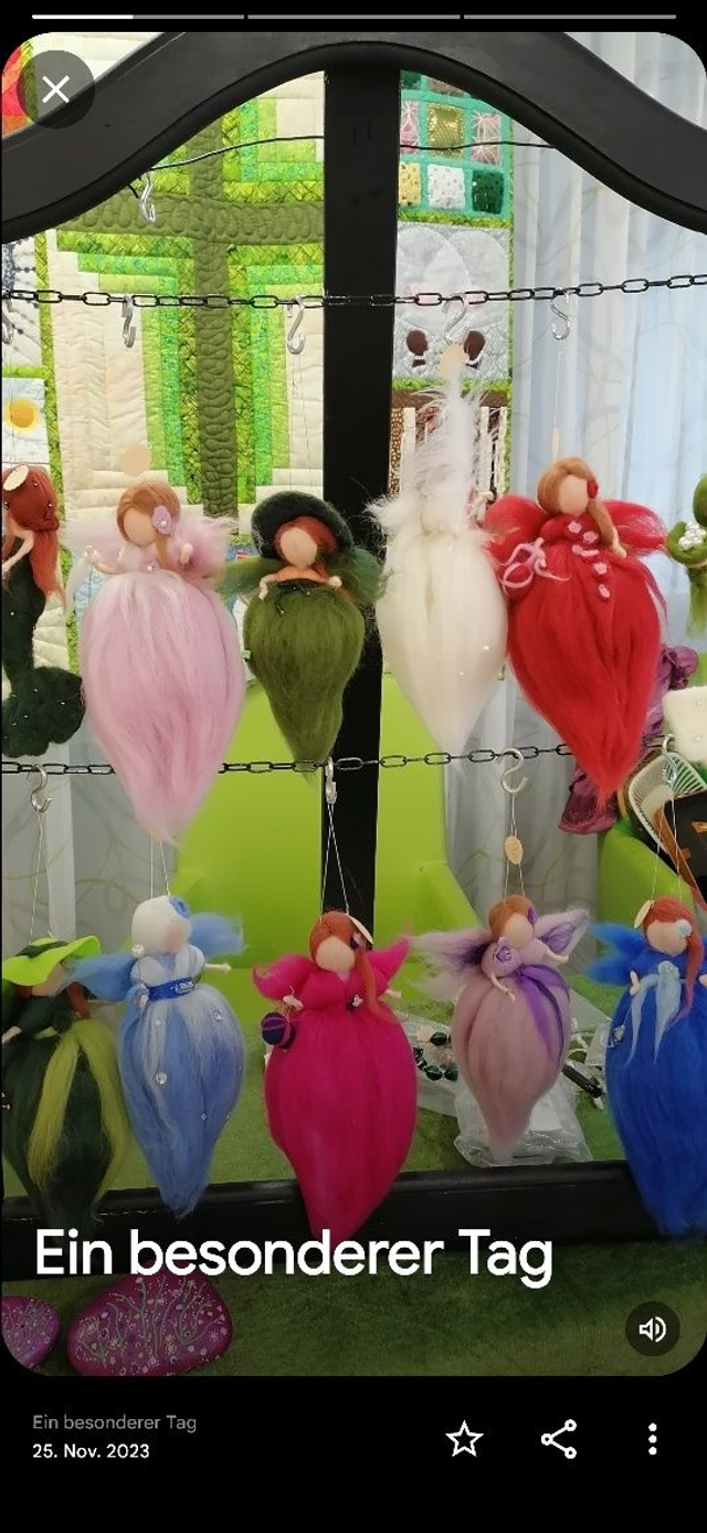 Elfen und Feen  aus Märchenwolle filzen mit Hildegard am 13.03.2026 um 18.30 Uhr im Lädchen