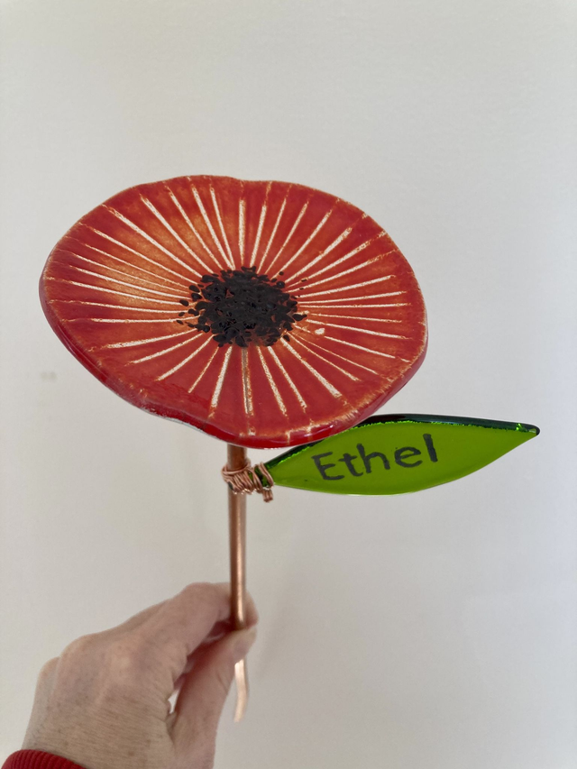 Personalised memorial flower