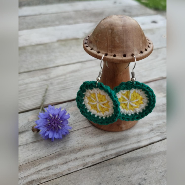 Boucle d'oreilles citron