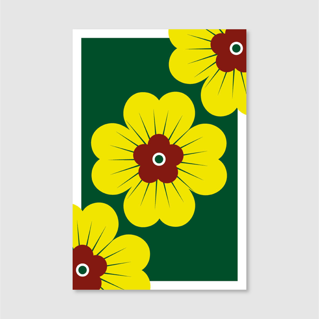 Trèfle jaune, carte double