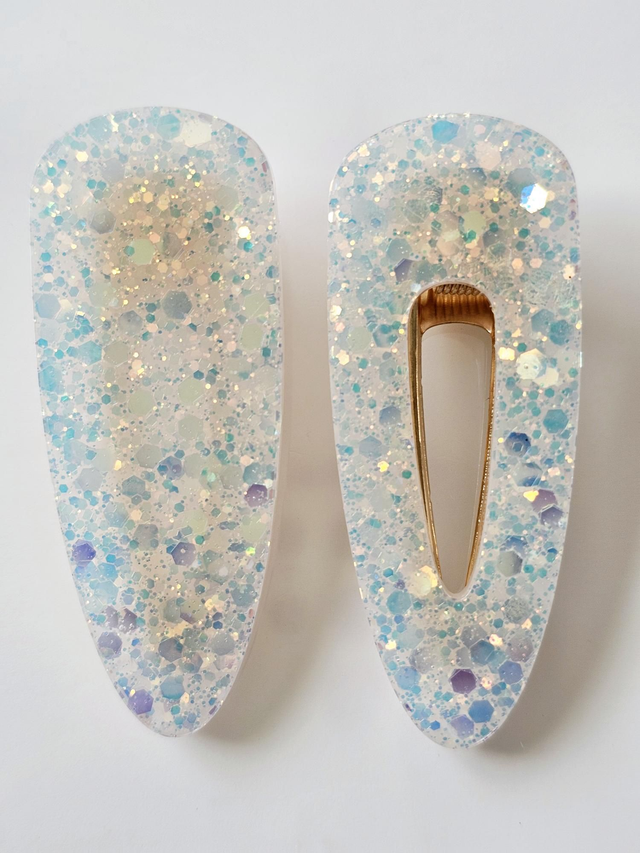 DUO BARRETTES PAILLETTES REINE DES NEIGES