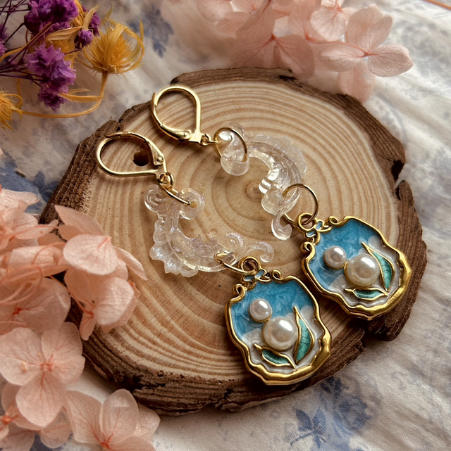 Ornate Lily Earrings - Valentine’s Day Collection