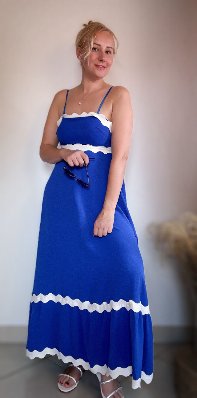 Blaues Maxikleid Dia