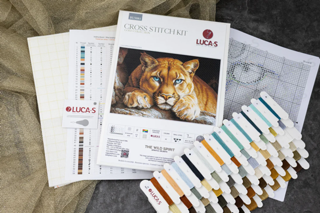 Cross Stitch Kit Luca-S GOLD - The Wild Spirit, BU5081