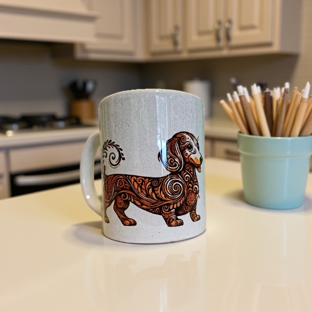 Dachshund ceramic mug 11oz