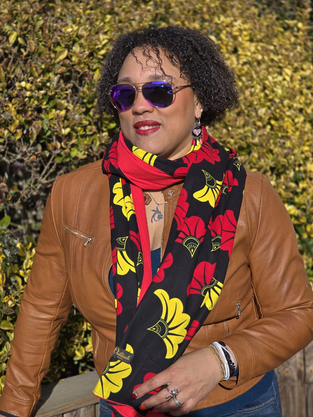 Fleur rouge et jaune 